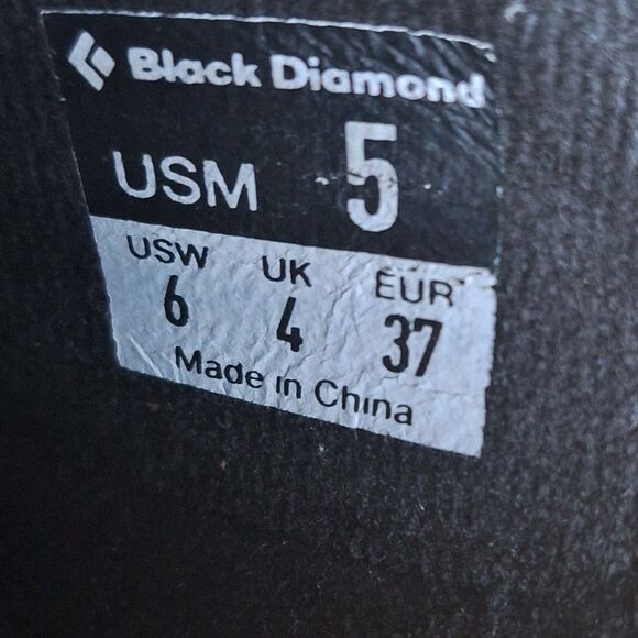 Black Diamond Zone Rock Climbing Shoes Men Youth 5 Womens 6 37 EU Black White main image 8